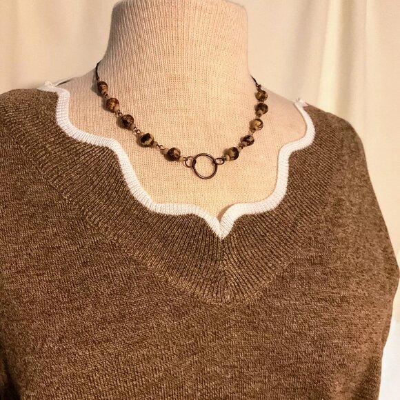 SOPHISTICATED! Italian Merino Wool Sweater - Picture 5 of 6